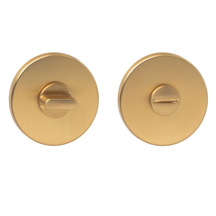 Rozeta okrągła R68F Slim złoty-satyna WC