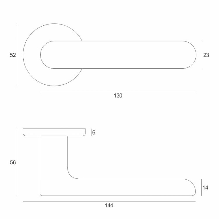CREO FIT Producent: VDS Kod produktu: 49-0580 Typ: Klamka na okrągłej rozecie Kolor: Czarny  Średnica rozety: 51 mm Grubość rozety: 6 mm Zastosowanie: Drzwi wewnętrzne
