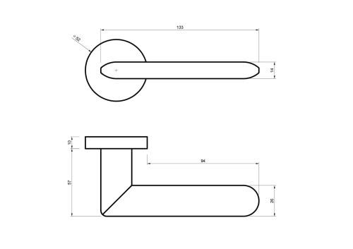 klamka-viera-rozeta-okragla-mosiadz-pvd-blitz cechy:  łatwy system montażowy śruby przelotowe szyld fi 52 mm Waga 0,85kg Kod EAN 5906284701044 kolor: mosiądz PVD- Złota klamka wewnętrzna  VIERA rozeta okrągła  BLITZ