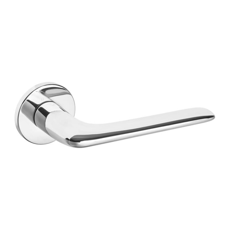 Klamka VDS Ono Fit chrom – okrągła rozeta 52 mm, grubość 6 mm