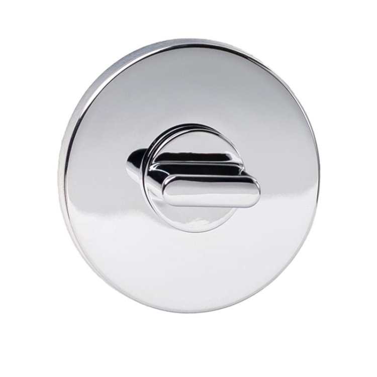 Rozeta R68F Slim chrom WC  Grubość szyldu tylko 6 mm.