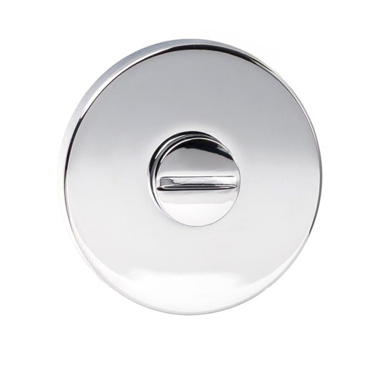 Rozeta R68F Slim chrom WC  Grubość szyldu tylko 6 mm.
