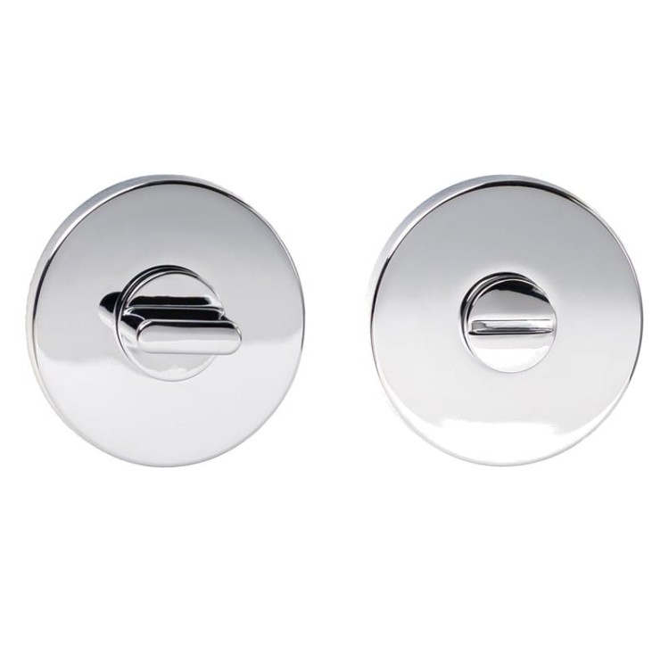 Rozeta R68F Slim chrom WC  Grubość szyldu tylko 6 mm.