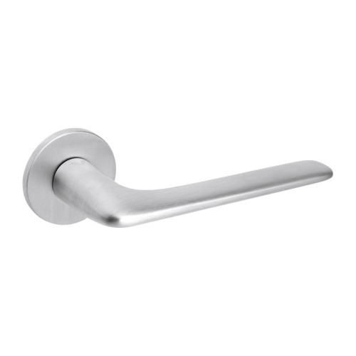 Klamka VDS Ono Fit chrom szczotkowany – okrągła rozeta 52 mm, grubość 6 mm
