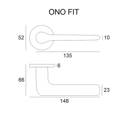 Producent: VDS Typ: Klamka na okrągłej rozecie Średnica rozety: 52 mm Grubość rozety: 6 mm Zastosowanie: Drzwi wewnętrzne