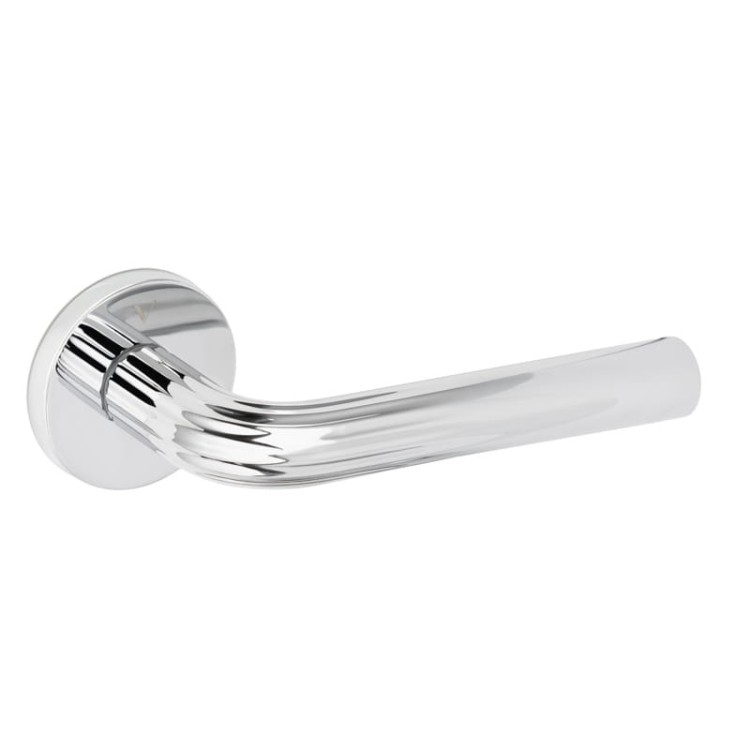 Klamka VDS Frella Fit Chrom – nowoczesna klamka premium do drzwi wewnętrznych | Chrom połysk | Klasa 4