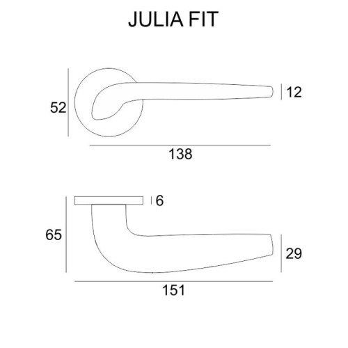 Producent: VDS Typ: Klamka na okrągłej rozecie Średnica rozety: 52 mm Grubość rozety: 6 mm Zastosowanie: Drzwi wewnętrzne  Materiał: Wykonana z wysokiej jakości stopu cynku i aluminium (ZnAl)  Wykończenie: Matowa powierzchnia w kolorze miedzi satynowej