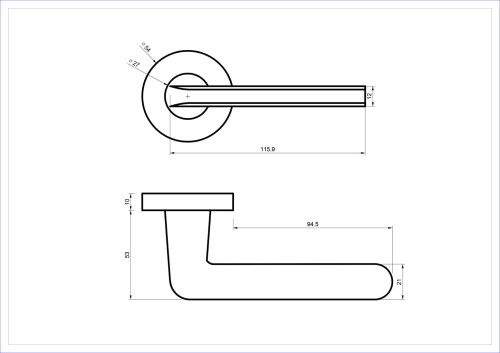 Klamka wewnętrzna VENA Klamka VENA biała na rozecie okrągłej .Specyfikacja produktu:  Model: VEBIO  Kolor: biały   Typ rozety: okrągła fi 54 mm  Zastosowanie: do drzwi wewnętrznych