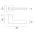 Klamka STILE OMA ROZETA Q SLIM 7MM GOLD SATIN - złoty matowy.Waga netto 0,587kg  Kod EAN 5902249354607  Grubość rozety 7 mm  Kolekcja Simple  Kolor Złoty matowy  Kształt rozety Kwadratowa Q SLIM 7