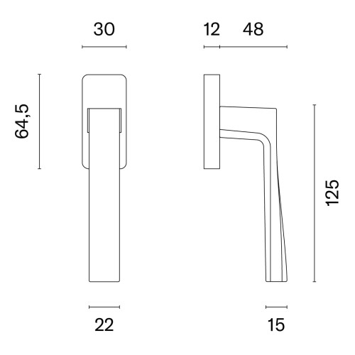 Klamka okienna STILE LIMA Q BLACK - czarny matowy .Waga netto 0,498kg  Kod EAN 5902249354751  Grubość rozety 12 mm  Kolekcja Simple  Kolor Czarny matowy  Kształt rozety Prostokątna okienna  Producent ENGER  Marka STILE  Materiał Aluminium
