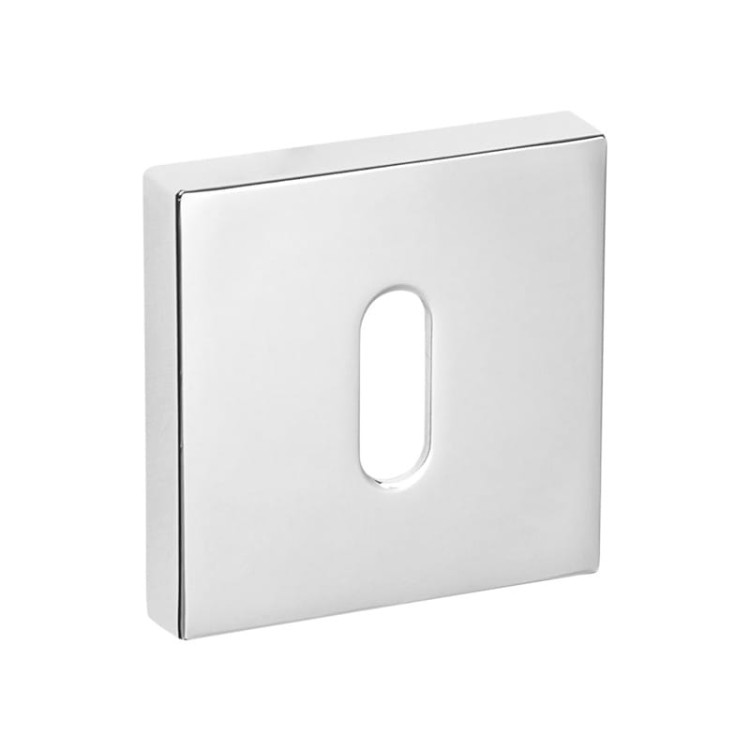 Rozeta kwadratowa R67 chrom – na klucz