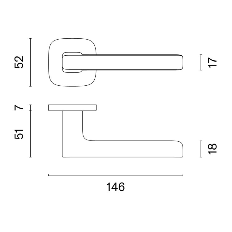 Klamka wewnętrzna APRILE PEA QR .Grubość Rozety 7 mm Marka APRILE Producent ENGER Rozmiar 52 x 52 Szyld kwadratowo okrągły Kolor Złoty polerowany