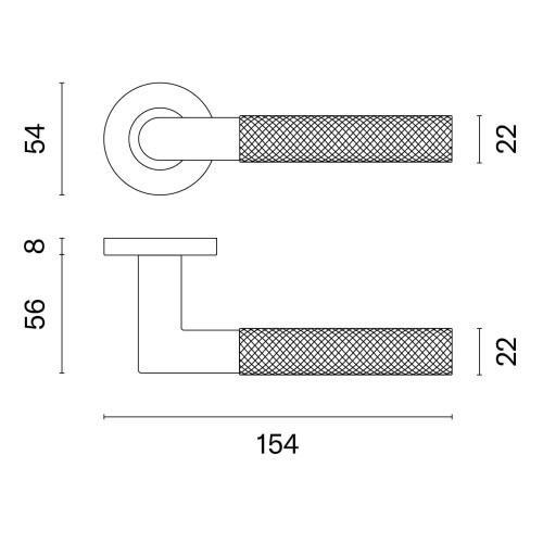 Klamka STERK OVAL  - złoty mat.Grubość Rozety 8 mm Kolor Złoty Mat Rozmiar FI 54 Szyld Okrągły Marka STERK Producent ENGER Klamka wewnętrzna