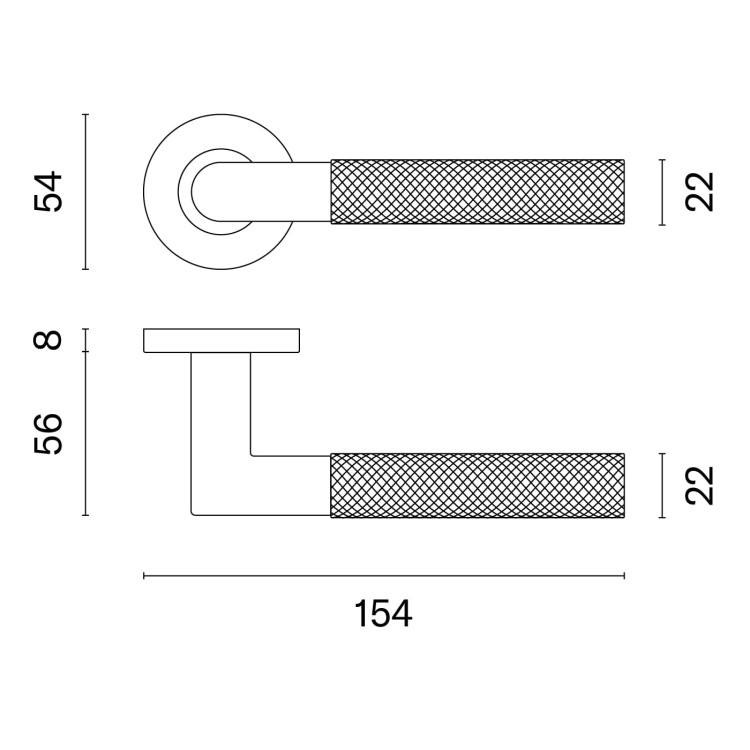 Klamka STERK OVAL  - złoty mat.Grubość Rozety 8 mm Kolor Złoty Mat Rozmiar FI 54 Szyld Okrągły Marka STERK Producent ENGER Klamka wewnętrzna