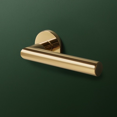 Klamka Vinci Fit – Rozeta okrągła R68F, złoty PVD