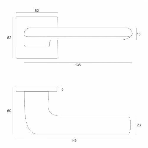 Klamka Divo Q Fit czarny