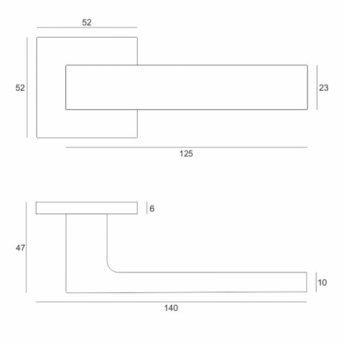Klamka Warna Fit chrom szczotkowany
