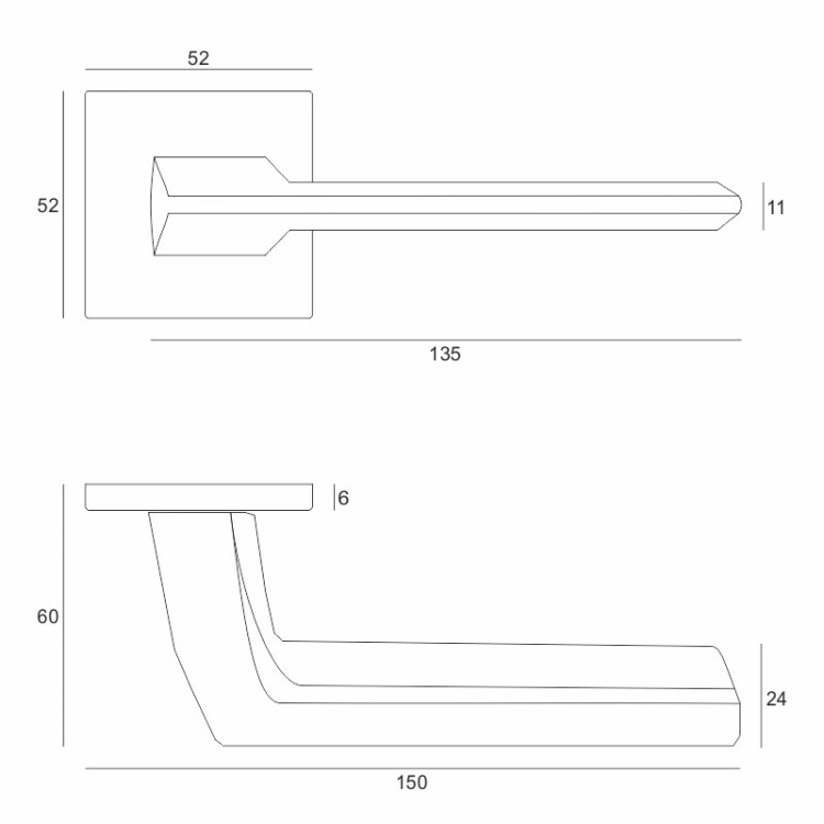 Klamka Ever Fit antracyt