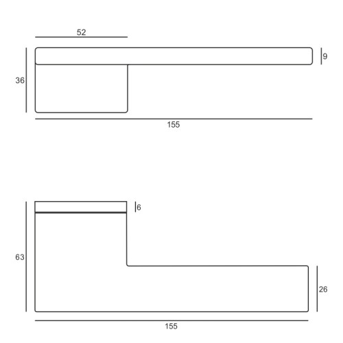 Klamka Vento Fit czarny