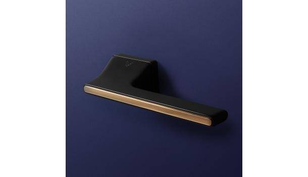 Klamka Luca Insert czarny/złoty