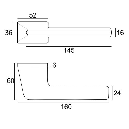 Klamka Ventus chrom szczotkowany