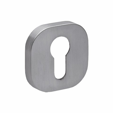 Rozeta R75 chrom szczotkowany wkładka