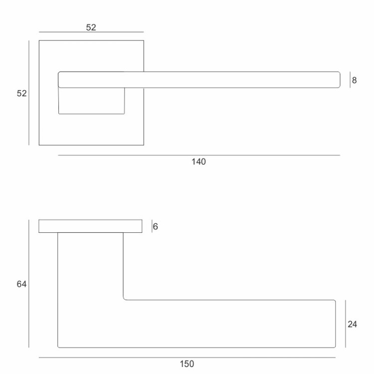 Klamka Cosmo Fit chrom-satyn