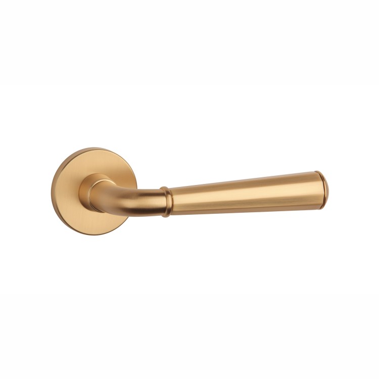 Klamka APRILE MARIGOLD ROZETA R SLIM 7MM KG - zloty matowy