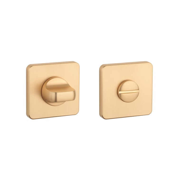 Rozeta APRILE QS SLIM 7MM KG - złoty matowy WC 4X4