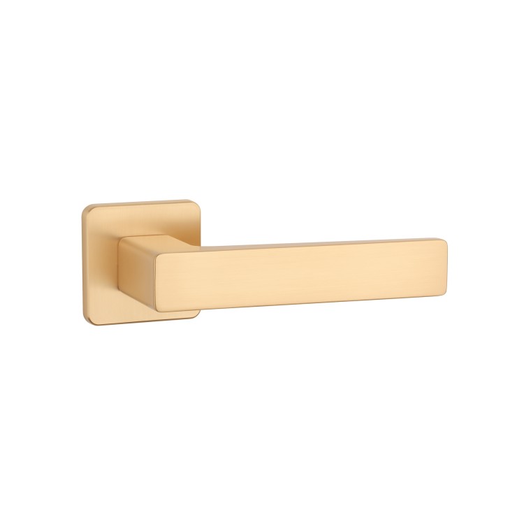 Klamka APRILE ERICA ROZETA QS SLIM 7MM KG - złoty matowy