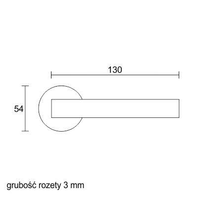 Klamka Uno 3S stal nierdzewna-Klasa 4, co oznacza, że klamka może być montowana w miejscach użyteczności publicznej, takich jak szkoły, sądy czy biurowce