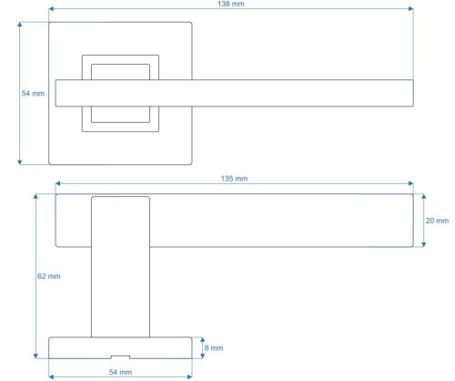 Klamka Maximus Q stal nierdzewna