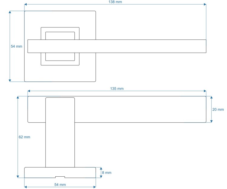 Klamka Maximus Q stal nierdzewna