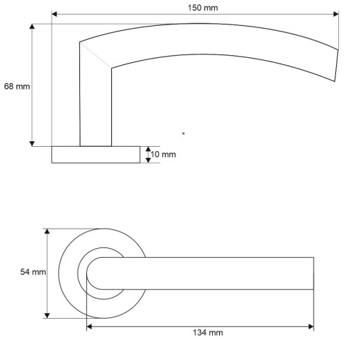 Klamka Magix stal nierdzewna VDS