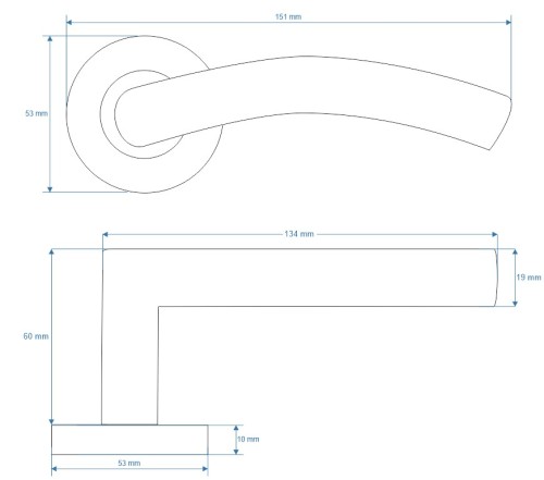 Klamka Nerix stal nierdzewna