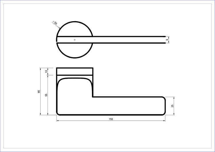 Klamka BREMA rozeta okrągła satyna mosiądz BLITZ