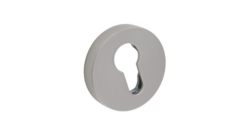 Szyld E okrągły na wkład nikiel mat BLITZ