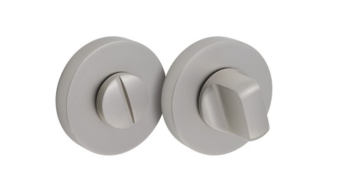 Szyld E okrągły WC nikiel mat BLITZ