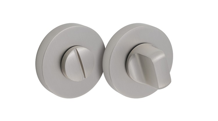 Szyld E okrągły WC nikiel mat BLITZ