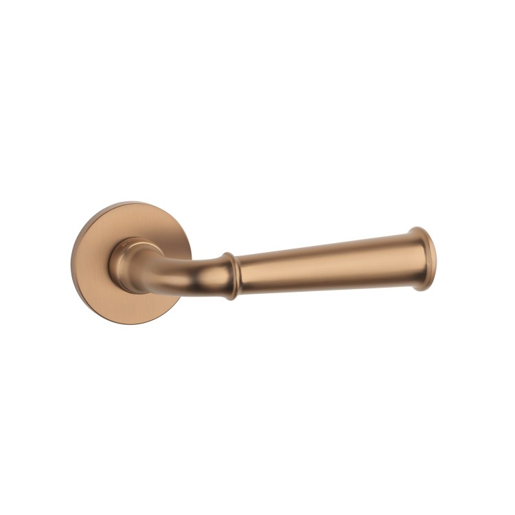 Klamka STILE IBRA ROZETA R SLIM 7MM LIGHT BROWN - jasny brązowy