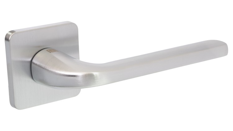 Klamka AURETTA SLIM rozeta kwadrat chrom mat BLITZ