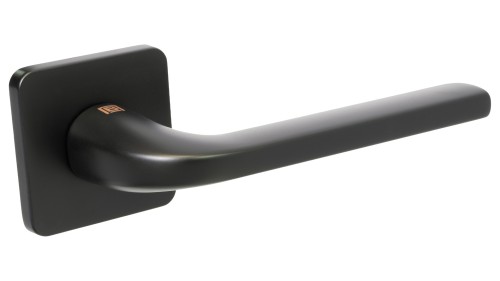 Klamka AURETTA SLIM Czarna BLITZ – Designerska Klamka Premium na Kwadratowej Rozecie