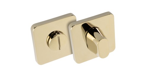 Szyld Z SLIM kwadratowy WC mosiądz PVD BLITZ