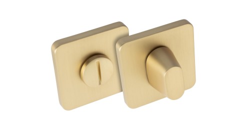 Szyld Z SLIM kwadratowy WC satyna mosiądz BLITZ