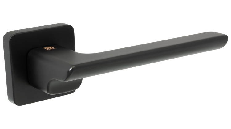 Klamka STIVEN rozeta kwadrat czarny BLITZ