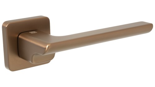 Klamka STIVEN rozeta kwadrat satyna brąz BLITZ