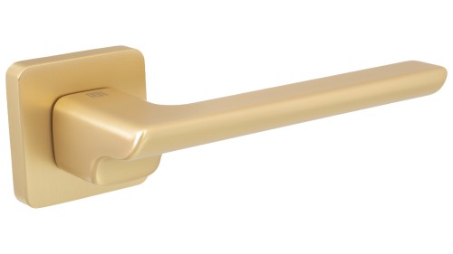 Klamka STIVEN rozeta kwadrat satyna mosiądz BLITZ