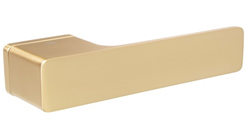 Klamka PEXA SLIM rozeta prostokątna satyna mosiądz BLITZ