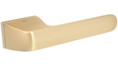 Klamka TEXANO SLIM rozeta prostokątna satyna mosiądz BLITZ