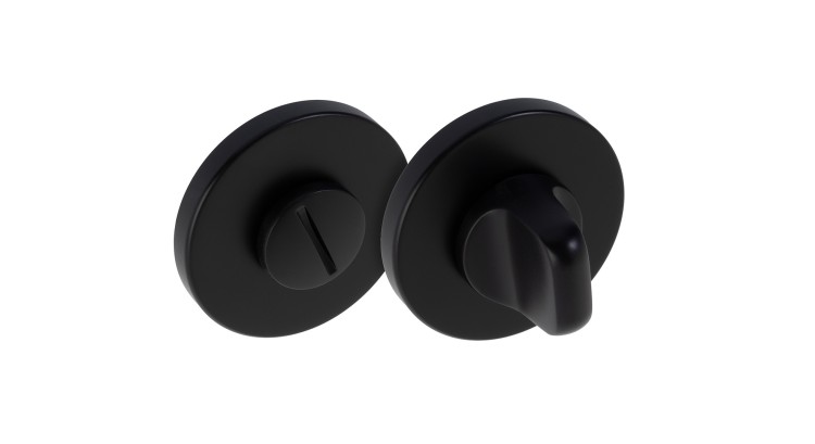 Szyld F SLIM okrągły WC czarny BLITZ